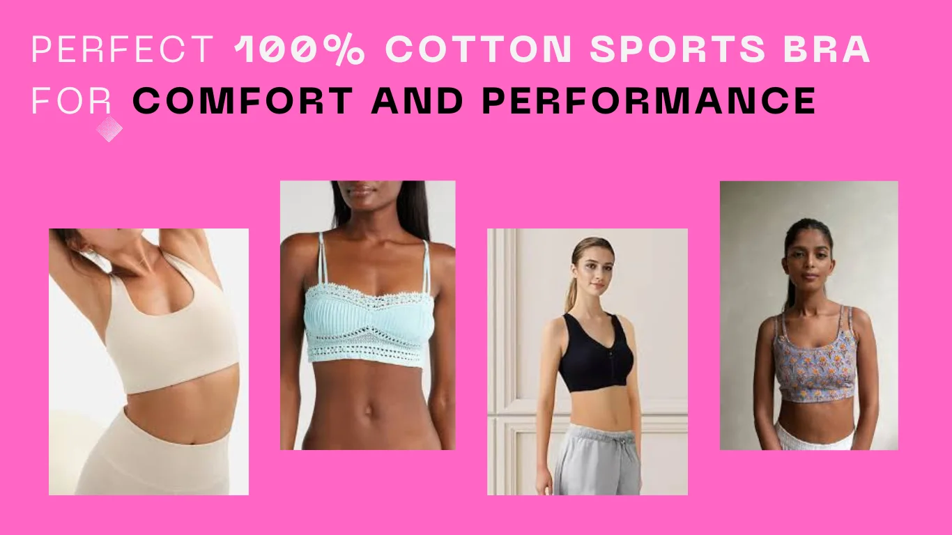 Sports bra 100 cotton online