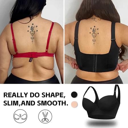 Plus Size Push Up Bras for Women Hide Back Fat Smoothing Bra - Image 4